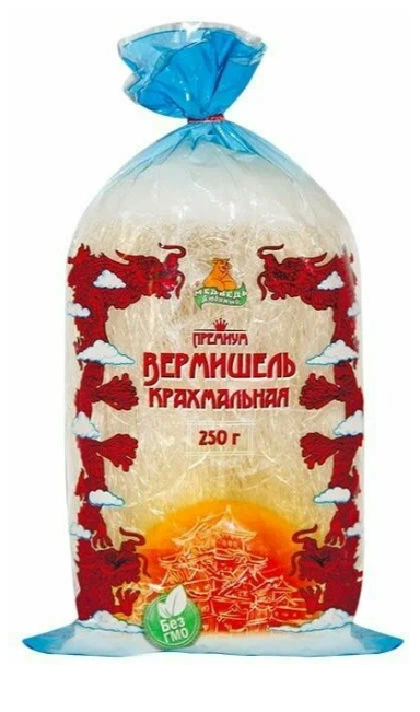 Фунчоза МЕДВЕДЬ ЛЮБИМЫЙ 250гр 1/48шт