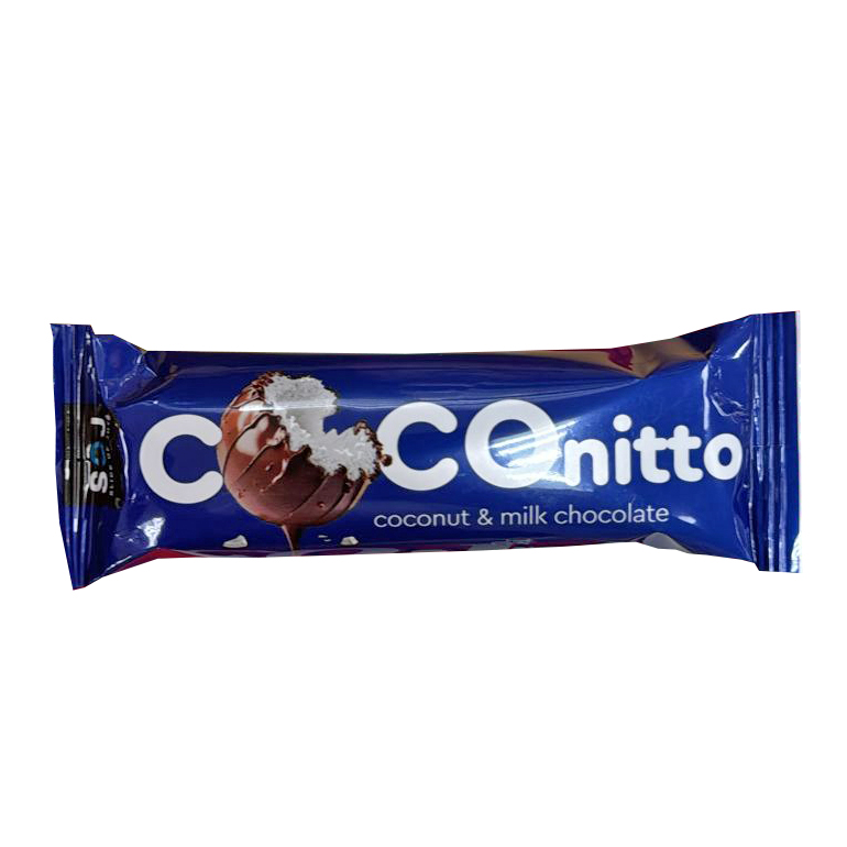 Батончик Кокосовый COCONITTO 40гр С ванильно-сливочным вкусом 1/20шт