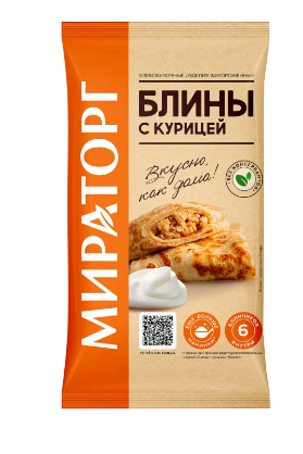 Блины МИРАТОРГ 360гр с Курицей 1/10шт
