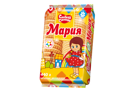 Печенье СЛАДКАЯ СЛОБОДА 440гр Мария 1/10шт