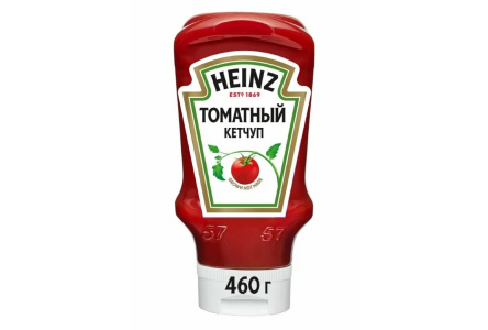 Кетчуп HEINZ 460гр Томатный пл/б 1/10шт