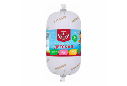 Колбаса вареная РАТИМИР 350гр Детская 1/1шт