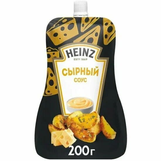 Соус HEINZ 200гр Сырный дой-пак 1/14шт