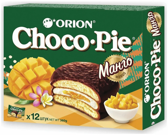 Печенье CHOCO PIE 360гр Mango 1/8шт