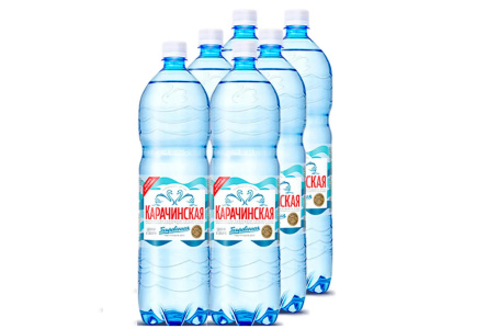 Вода минер КАРАЧИНСКАЯ 1,5л газ ПЭТ 1/6шт