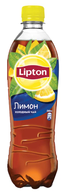 Чай холодный LIPTON 0,5л Лимон ПЭТ 1/12шт