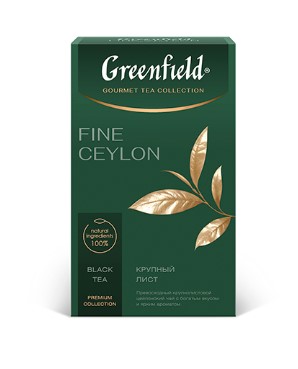 Чай черный GREENFIELD 90гр Файн Цейлон листовой 1/12шт