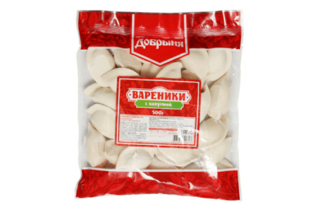 Вареники ДОБРЫНЯ 500гр С капустой 1/12шт