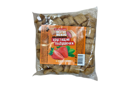 Диет Подушечки САЯНСКИЕ 150гр со вкусом Клубники на фруктозе 1/20шт