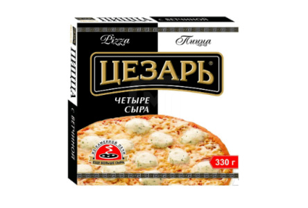 Пицца ЦЕЗАРЬ четыре сыра 330гр 1/5шт