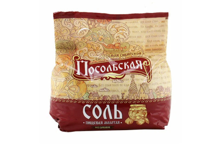Соль 2500гр Посольская крупная 1/20шт