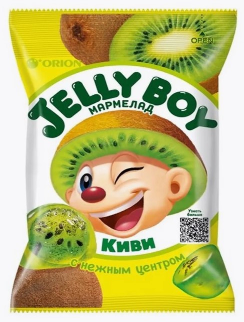 Мармелад жевательный JELLY BOY 66гр Киви 1/18шт