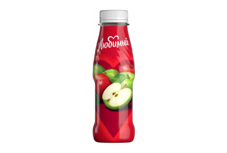 Сок/Нектар ЛЮБИМЫЙ 0,3л Яблочный осветленный ПЭТ 1/6шт