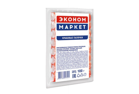 Крабовые палочки САНТА БРЕМОР ЭКОНОМ 100гр 1/60шт
