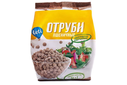 Отруби LETI 100гр Пшеничные 1/12шт