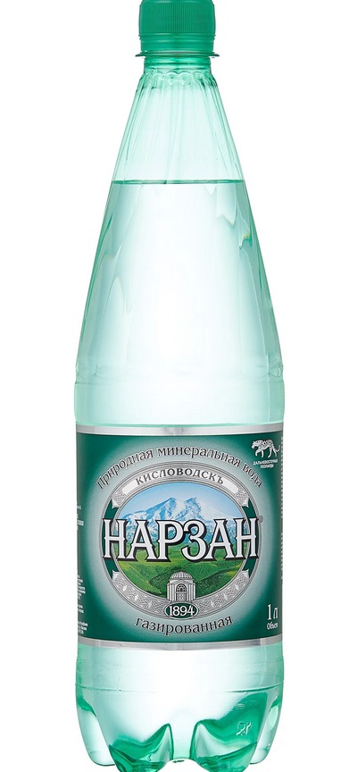Вода минер НАРЗАН 1л сильногазированная ПЭТ 1/9шт