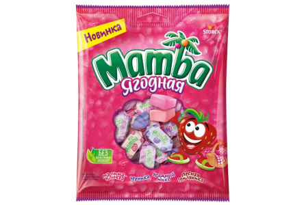 Жевательная конфета MAMBA 70гр Ягодная 1/24шт