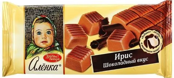 Ирис АЛЕНКА 100гр Шоколад 1/40шт