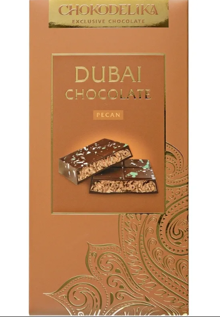 Шоколад CHOKODELIKA DUBAI 180гр темный Pecan 1/16шт