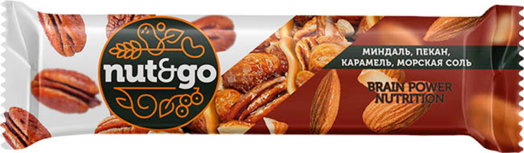 Батончик NUT and GO 36гр Пекан 1/18шт