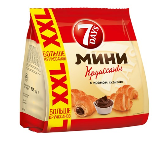 Круассан мини 7 DAYS 335гр Какао 1/10шт