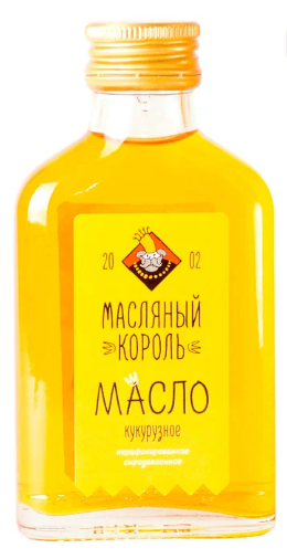 Масло кукурузное МАСЛЯНЫЙ КОРОЛЬ 100мл нерафинированное ст/б 1/20шт