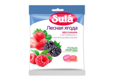 Леденцы SULA 60гр Лесные ягоды 1/20шт