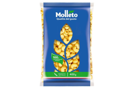 Макаронные изделия MOLLETO 400гр Улитки 1/20шт