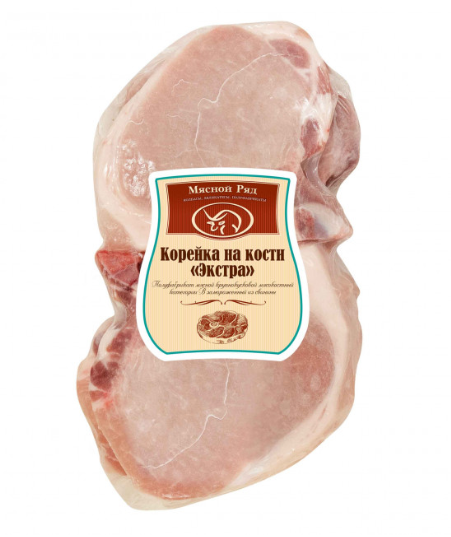 Мясо свинина на кости РАТИМИР Корейка Экстра в/у