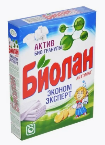 Порошок стиральный автомат БИОЛАН 350гр Color 1/24шт