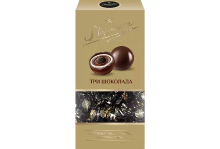 Конфеты МАРСИАНКА 180гр Три шоколада 1/24шт Сладкий орешек