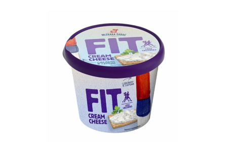 Сыр мягкий CREAM CHEESE FIT 250гр 60% Сливочный 1/12шт БЗМЖ