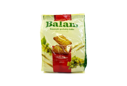 Печенье  слоеное BALAM 250гр Изюм 1/10шт Туркменистан
