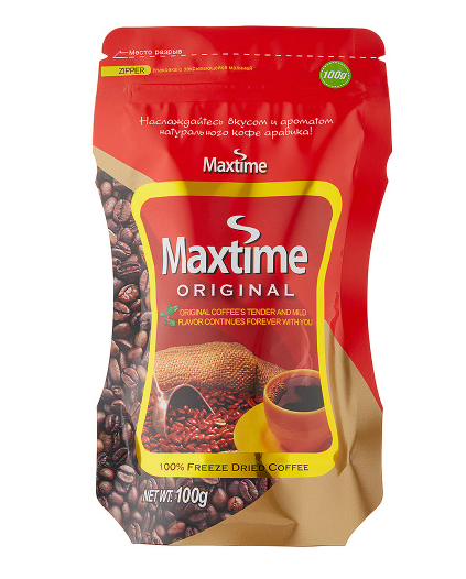 Кофе растворимый MAXTIME Original 100гр м/у 1/20шт