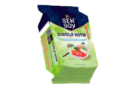 Хлопья Нори SEN SOY 30гр с кунжутом из морской водоросли 1/18шт