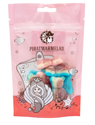 Мармелад PIRATMARMELAD 125гр Мишки с клубничной начинкой 1/15шт