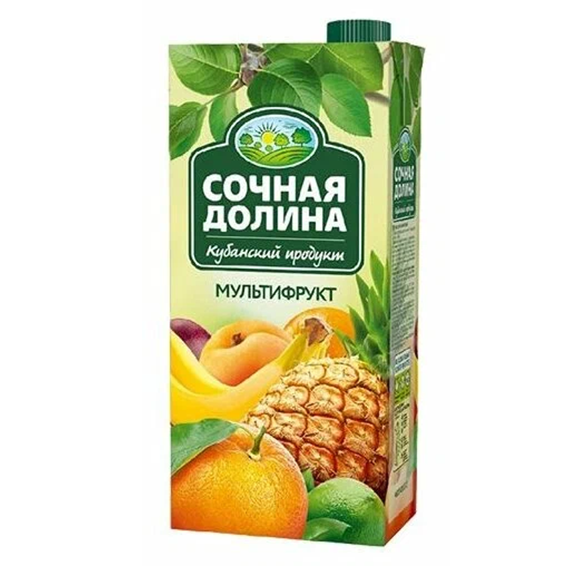 Сок/Нектар СОЧНАЯ ДОЛИНА 1,93л Мультифрукт 1/6шт
