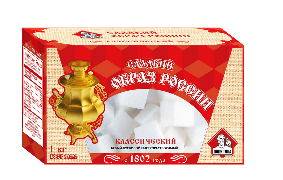Сахар рафинад СЛАДКИЙ ОБРАЗ РОССИИ 500гр 1/40шт