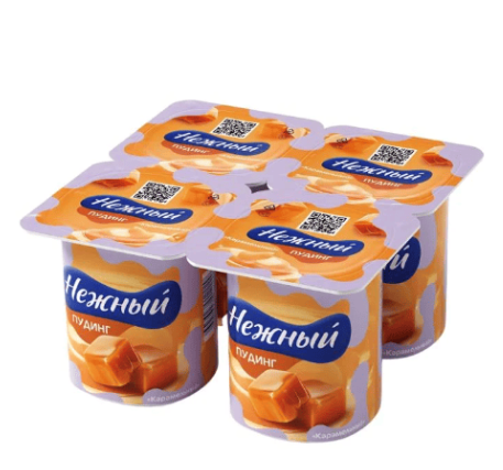 Продукт йогуртный Пудинг НЕЖНЫЙ 100гр 2,8% Карамель 1/24шт Ehrmann Продукт без заменителя молочного