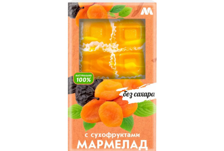 Мармелад MARMECO 170гр С сухофруктами б/сахара 1/10шт