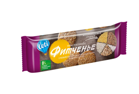 Печенье LETI 150гр Фитченье с пониженным содержанием сахара 1/9шт