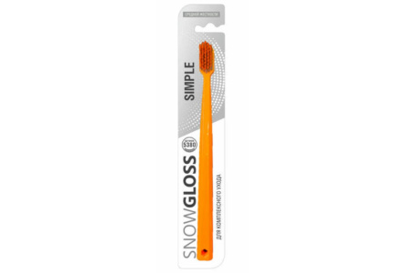 Щетка зубная SNOW GLOSS Simple средняя 1/12шт