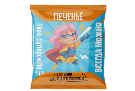 Печенье ДИА-ВЕСТА 40гр Всегда можно хлопья/зародыши пшеницы 1/10шт