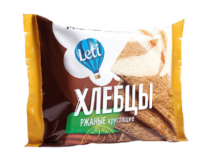 Хлебцы LETI 60гр Ржаные запеченные 1/20шт