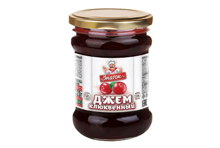Джем ЗНАТОК 320гр Клюквенный 1/12шт