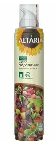 Масло/спрей ALTARIA 250мл Подсолнечное рафинированное 1/6шт