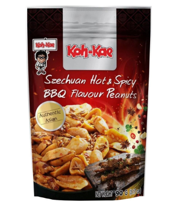 Арахис KOH KAE 90гр со вкусом Сычуанского соуса барбекю 1/36шт