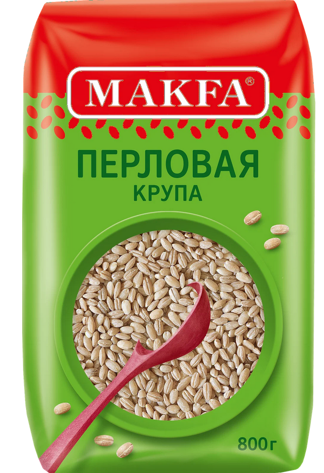 Крупа МАКФА 800гр Перловая 1/8шт