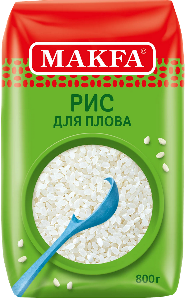 Крупа МАКФА 800гр Рис для плова 1/6шт