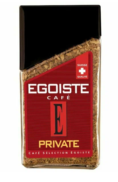 Кофе растворимый EGOISTE 100гр Private Freeze Jar 1/9шт